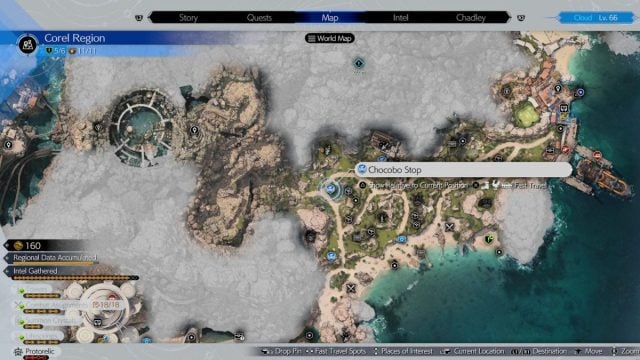 Corel Chocobo Stop location 2 in Final Fantasy 7 Rebirth