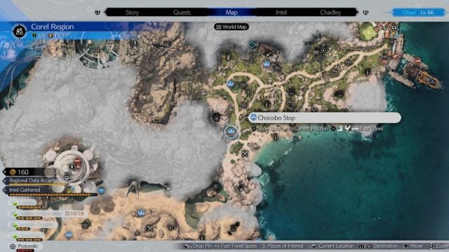 Corel Chocobo Stop location 3 in Final Fantasy 7 Rebirth