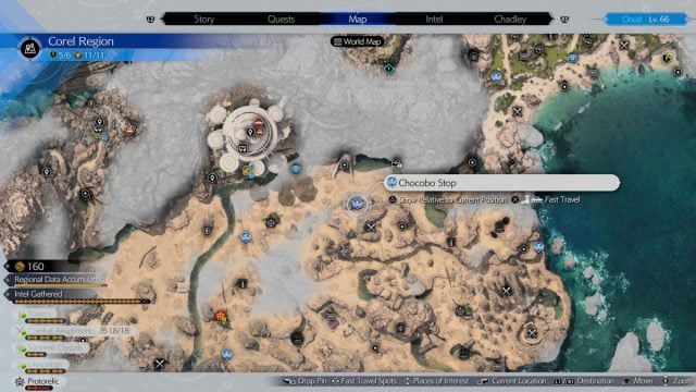 Corel Chocobo Stop location 4 in Final Fantasy 7 Rebirth