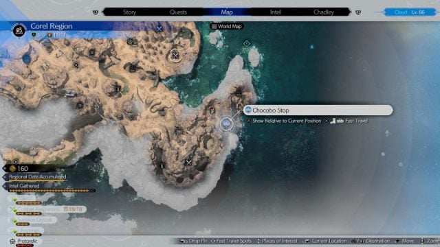 Corel Chocobo Stop location 8 in Final Fantasy 7 Rebirth