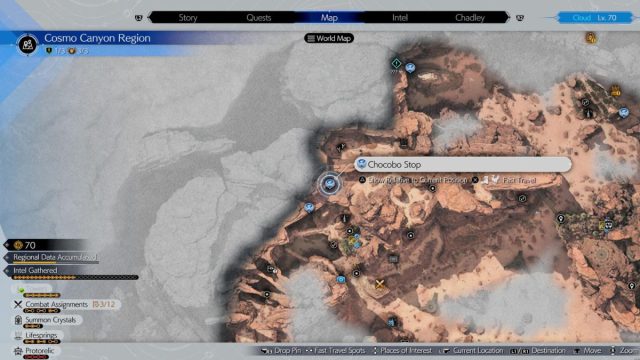 cosmo canyon chocobo stop location 4 in final fantasy 7 rebirth