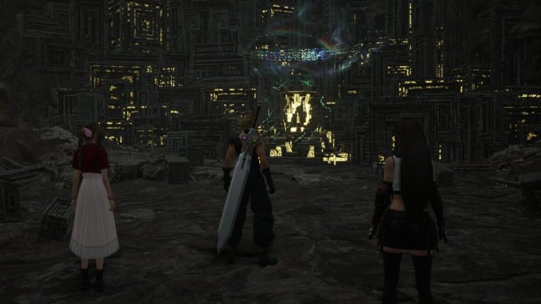 cloud, tifa, aerith in ff7 rebirth