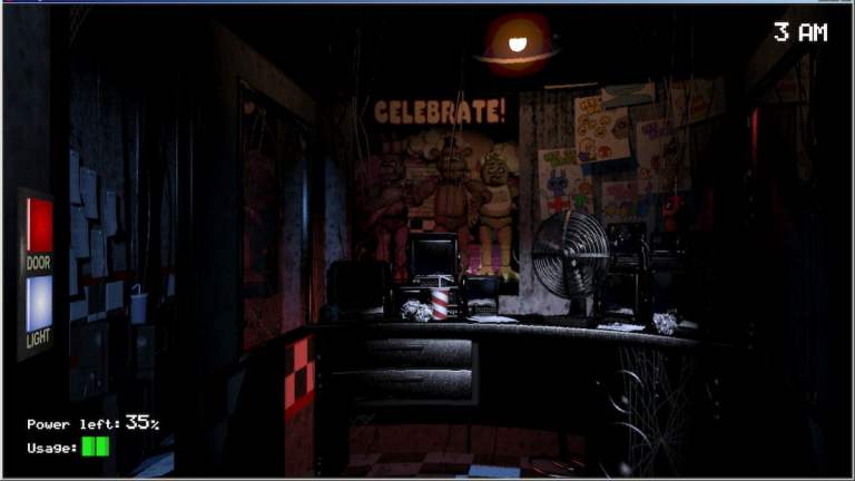 Five Nights at Freddy's security guard's desk