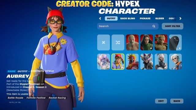 Fortnite Aubrey skin