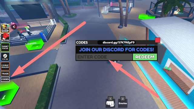 How to redeem codes in Boxing Beta