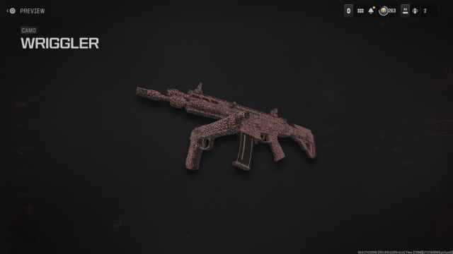 Wriggler camo MW3 Warzone