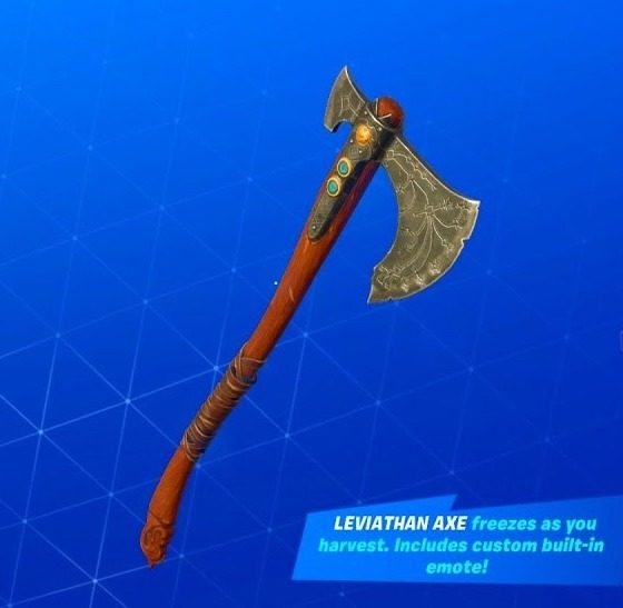 The Leviathan Axe in Fortnite without the freeze effects.