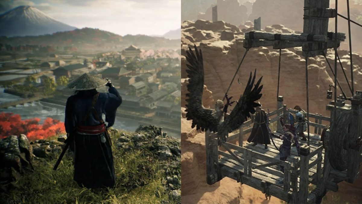 rise of the ronin and dragon's dogma 2 side by side