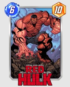 Red Hulk Marvel SNap card