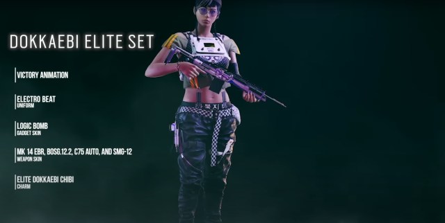 Dokkaebi - Electro Beat in Rainbow Six Siege.