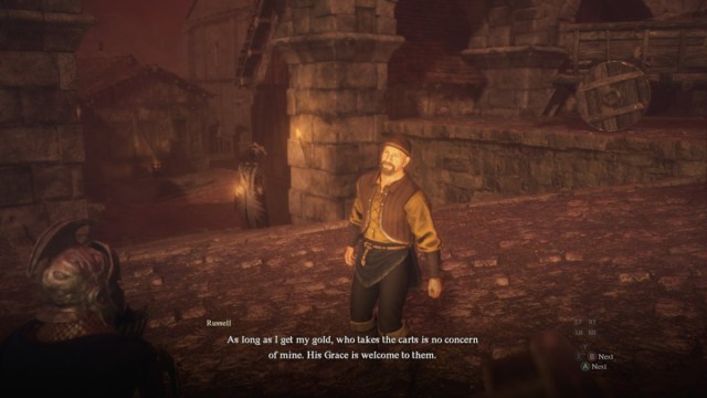 The Merchant part of the Regentkin's Resolve quest in Dragon's Dogma 2.