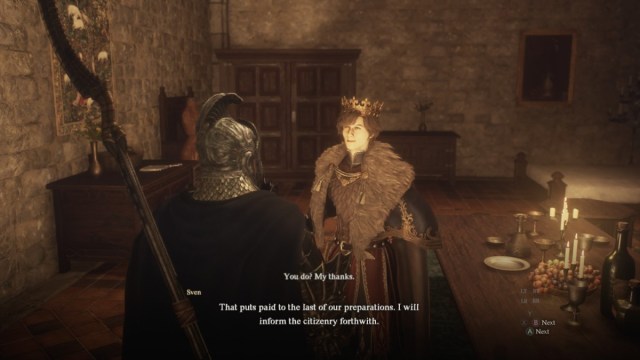 The Reward dialogue for Regentkin's Resolve in Dragon's Dogma 2