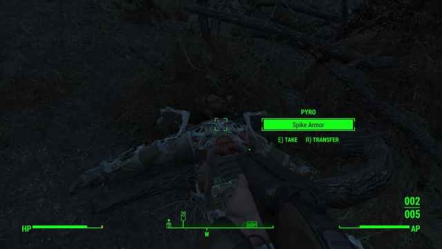 Dead Pyro in Fallout 4.