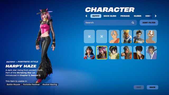 Harpy Haze in Fortnite.