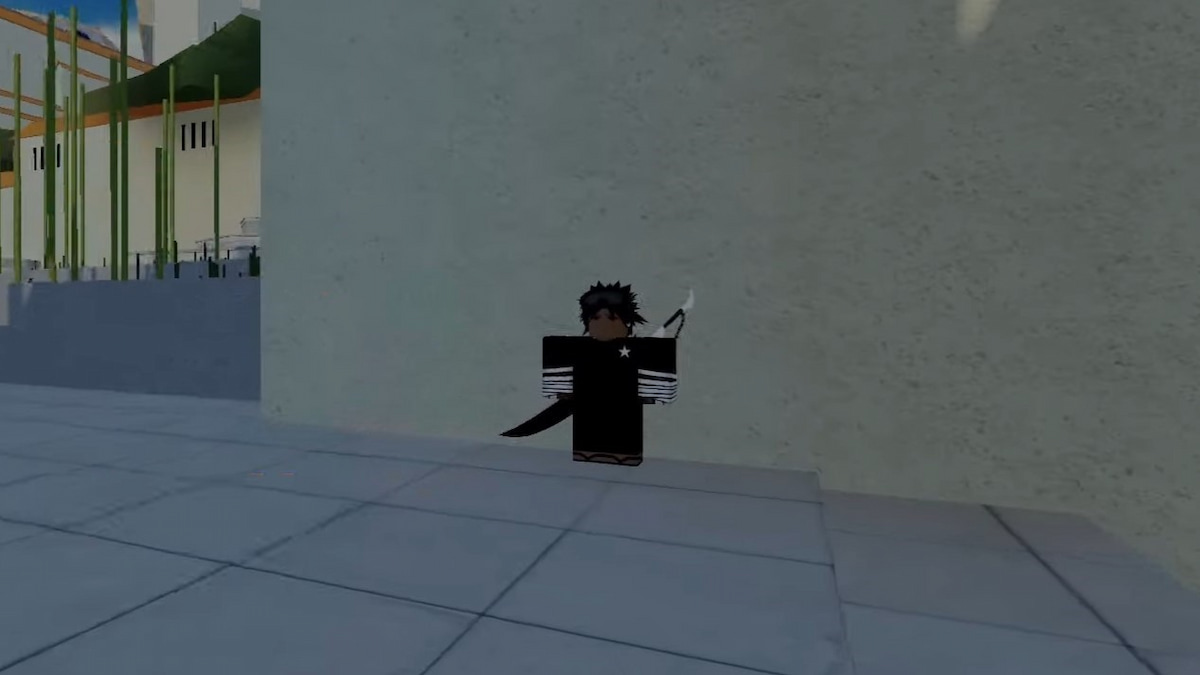 Khaotxc standing by a wall in Roblox Type Soul.