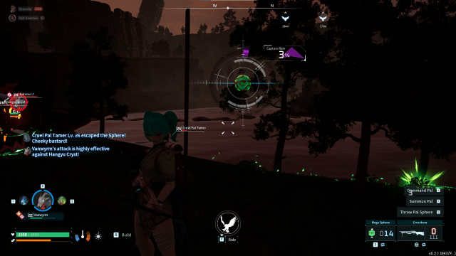 Capturing a Pal Tamer in Palworld