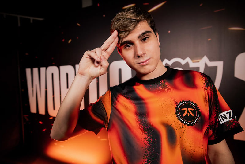 Ivan "Razork" Martin Diaz of Fnatic poses at the League of Legends World Championship 2023