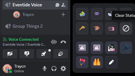 Discord Status Icons while in a voice call