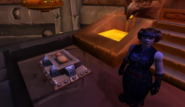 Dagran II Thaurissan and Moira Thaurissan in the Ironforge Throne Room in WoW