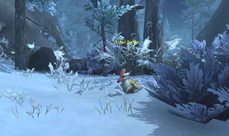 A Fowl Beast as part of the Eon's Fringe daily quest in WoW Dragonflight