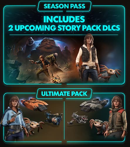 Cosmetic images included in Star Wars Outlaws Season pass