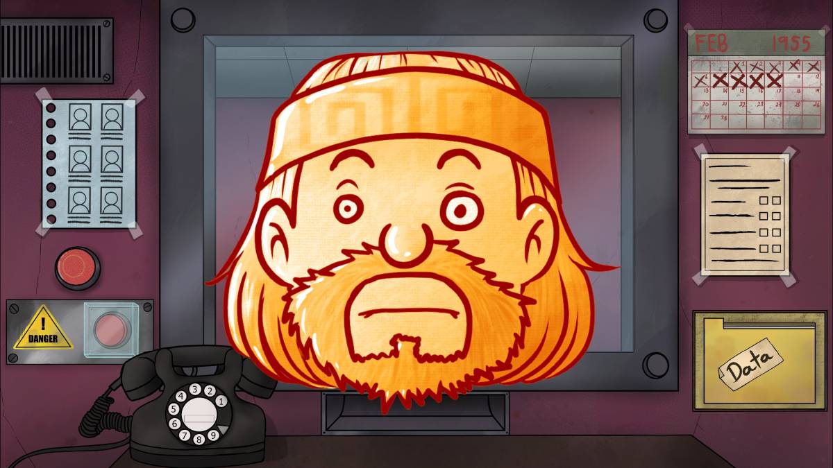 A giant gold badge of Chester's face in That's not my Neighbor