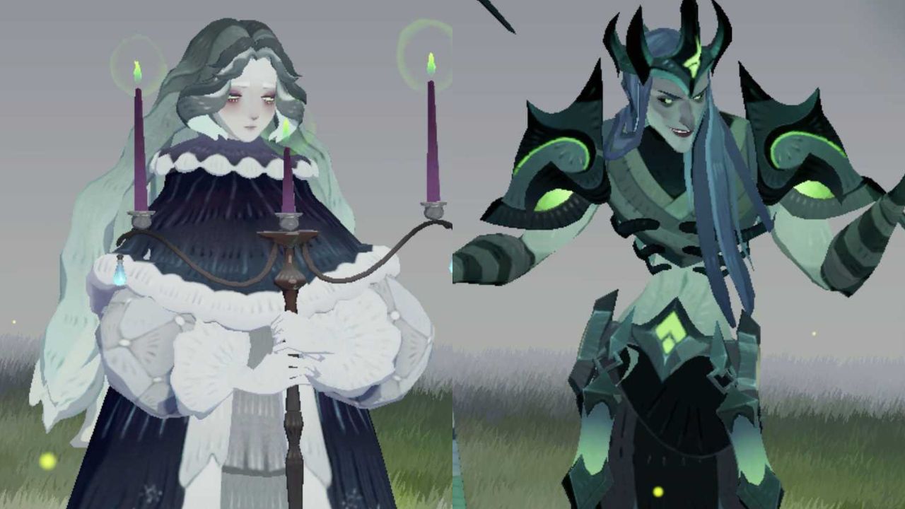 Carolina and Niru side by side in their hero animations.