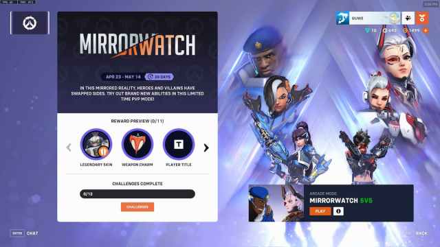 Mirrorwatch event screen in Overwatch 2