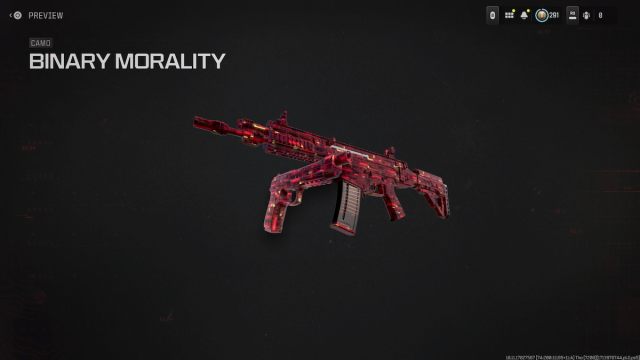 MW3 Binary Morality camo