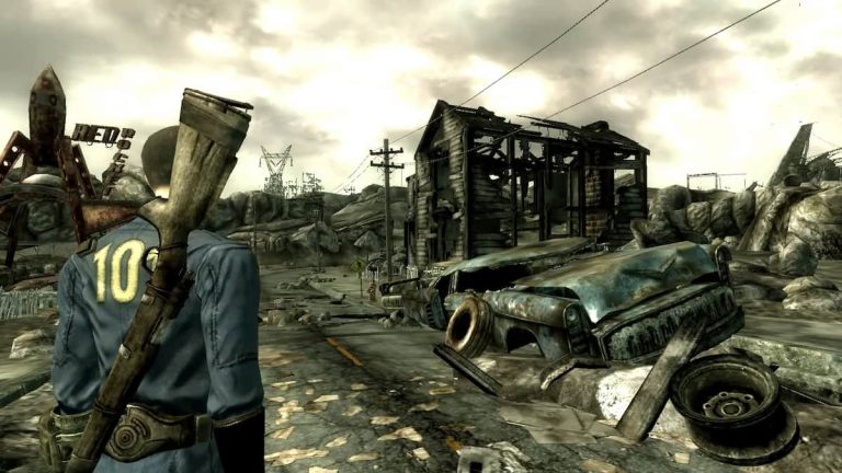 The Lone Wanderer in the Capital Wasteland in Fallout 3