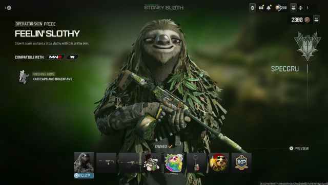 Sloth skin MW3