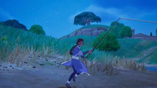 Katara fishing in Fortnite.