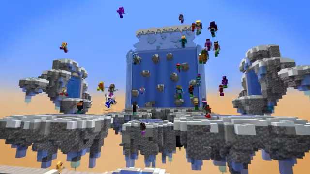 MCC players using tridents and racing.