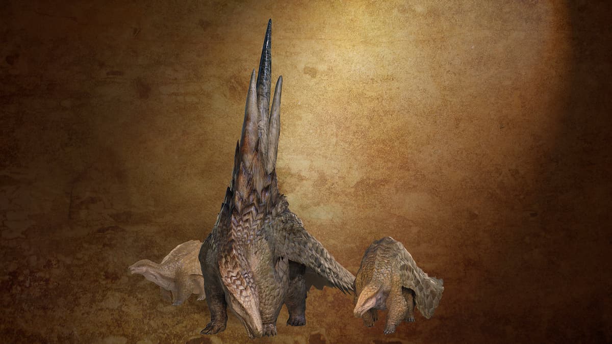 An image of the Ceratonoth monster from Monster Hunter Wilds