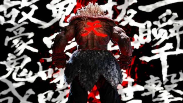 Akuma performing the Raging Demon.