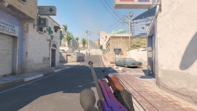 Showcasing the AWP in CS2.