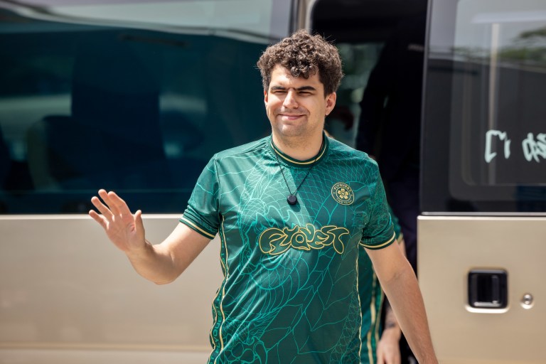 Gabriël "Bwipo" Rau of FlyQuest arrives to compete during MSI Play-Ins