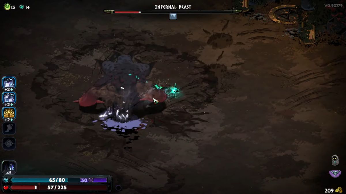 Cerberus moveset in Hades 2