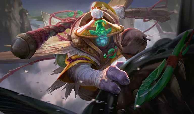 Angler Jax splash art post-rework in League of Legends