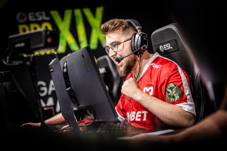 Torzsi celebrating at ESL Pro League Season 19 CS2