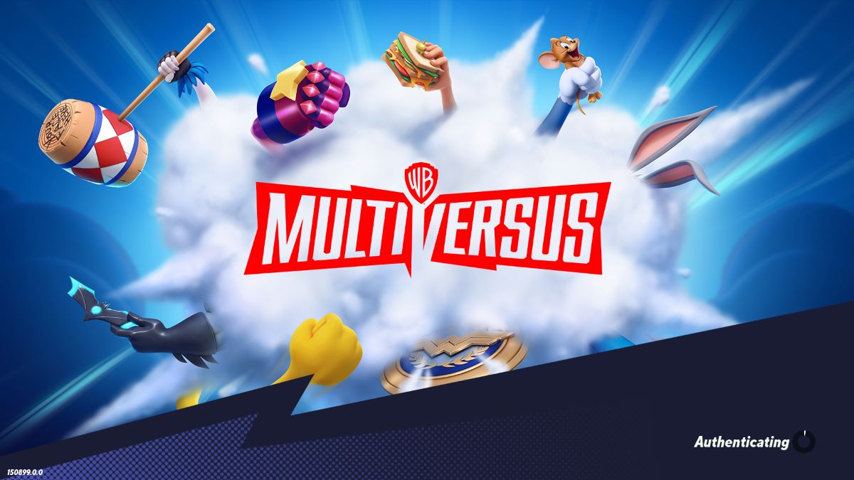 A screenshot of the loading main menu in MultiVersus.