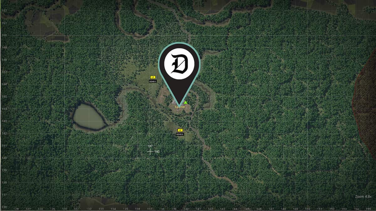 Sawmill location on Gray Zone Warfare map