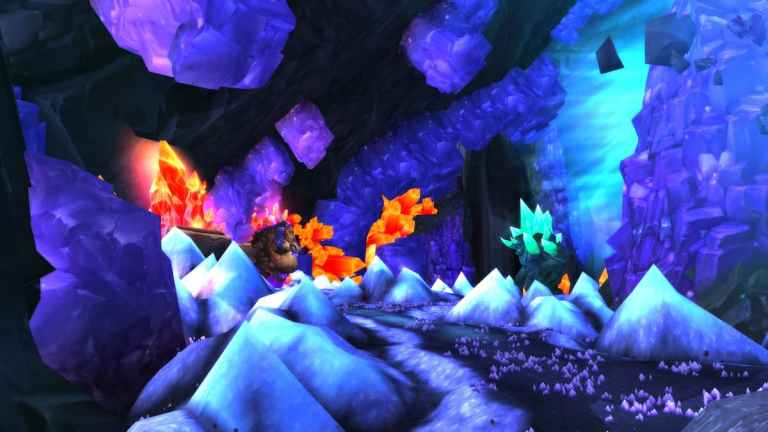 Deephole zone full of crystals and minerals