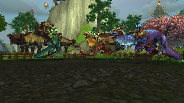 Three Serpent mounts in WoW Mists of Pandaria