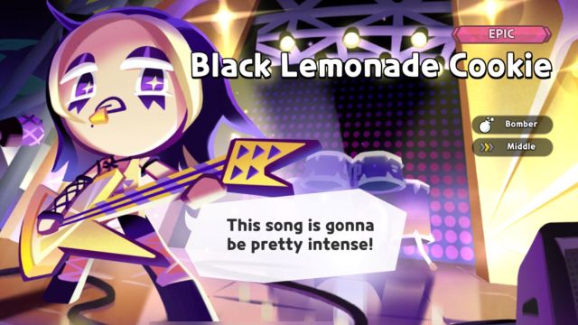 black lemonade cookie pull animation screen