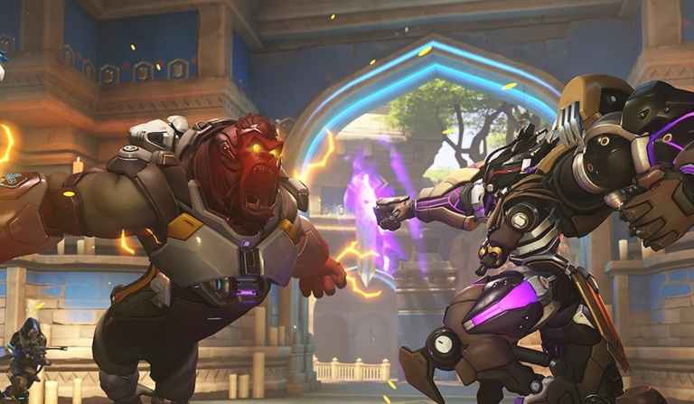 Winston ultimate vs. Sigma in Overwatch 2