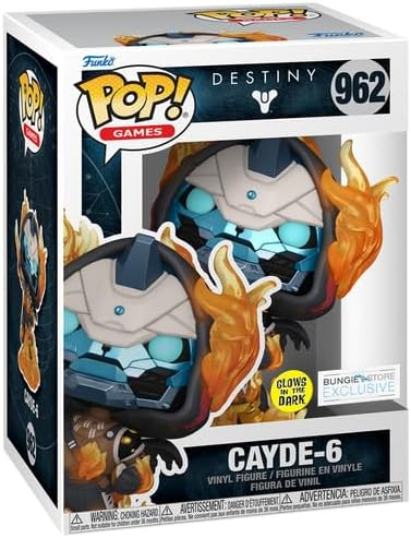 The Funko Pop Vinyl Cayde-6 figure.