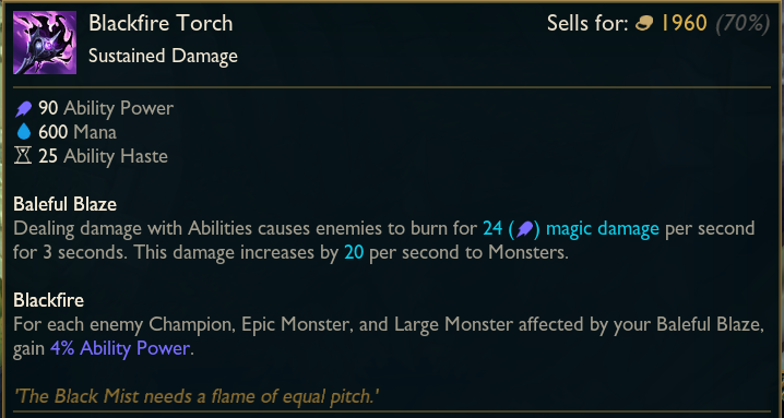 Blackfire Torch in LoL