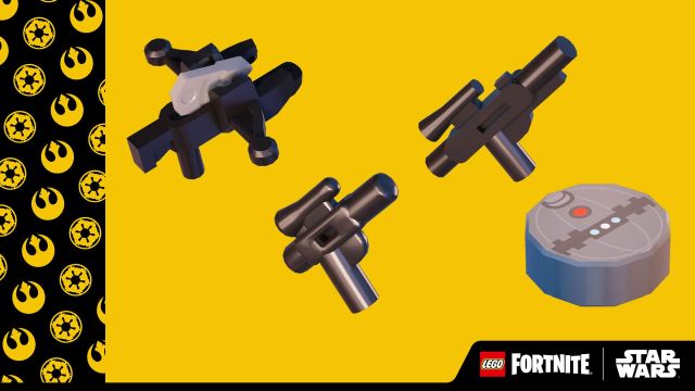 Star Wars weapons in LEGO Fortnite