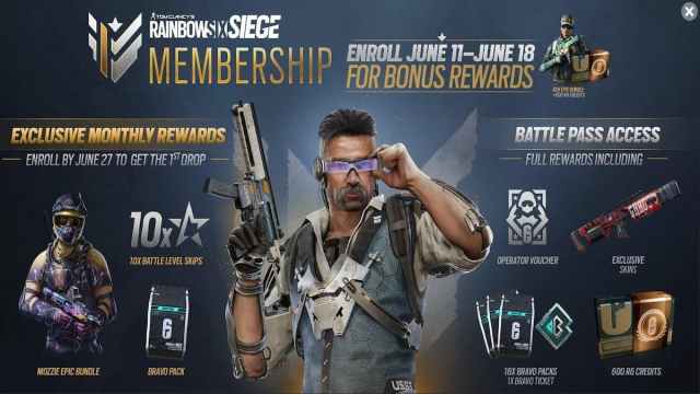 Rainbow Six Siege's R6 Membership graphic